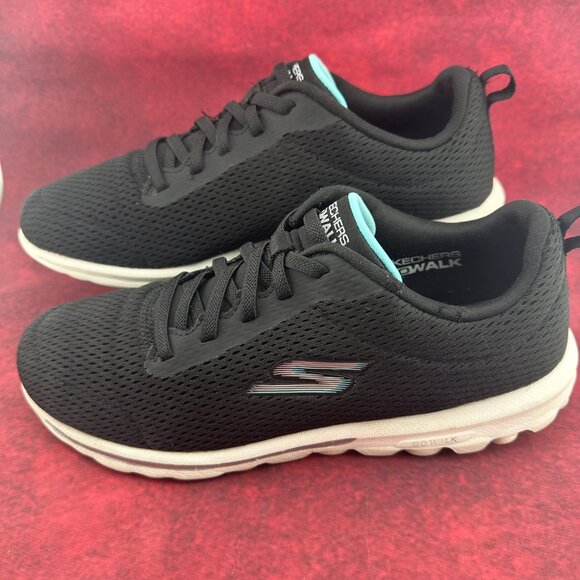 SKECHERS "GO WALK" WOMEN'S TRAVEL-FUN JOURNEY MESH UPPER STRETCH LACES SIZE 9 - Picture 2 of 12